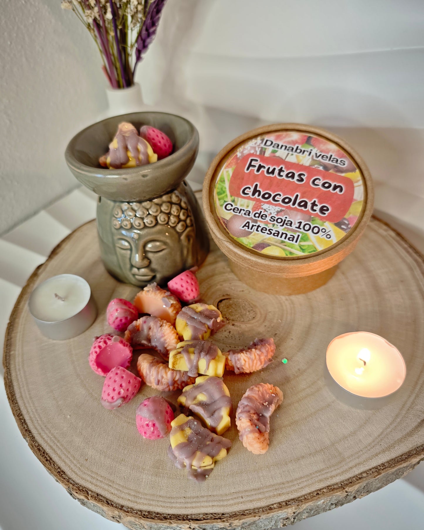 Cajita de melts FRUTAS CON CHOCOLATE.