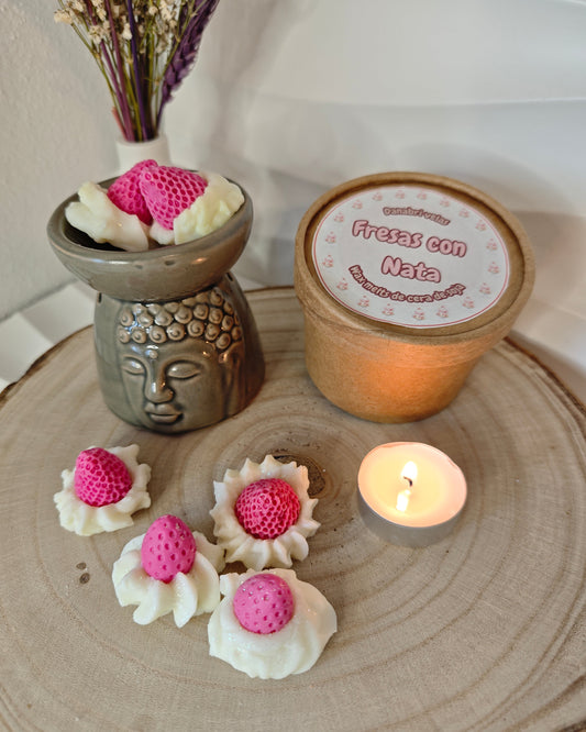 Cajita de melts de FRESAS CON NATA