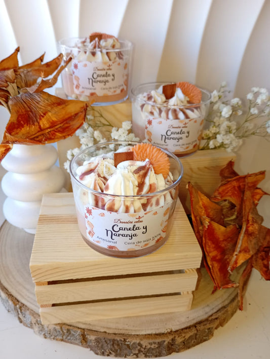Vela de Canela y naranja