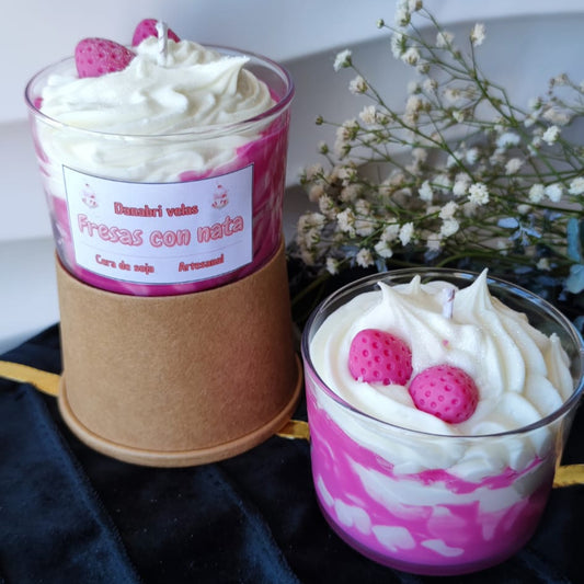 Vela de Fresas con Nata🍓🥛